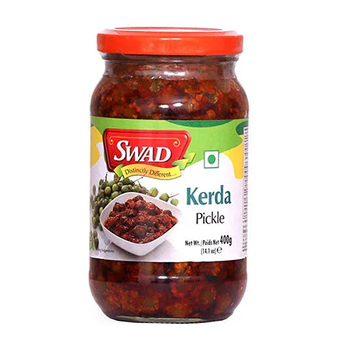 Swad Kerda Pickle (Spiced Caparris Decidua Berries Achar) | 400g - Authentic Traditional Gujarati Sour Berry Preserve, Chatpata Meal Companion | South Africa | India Bazaar