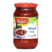 Swad Mixed Pickle (Bharela Mutli Achar) | 400g - Assorted Sun-Cured Seasonal Fruits & Veggies in Mustard Spices, Complete Family Dining Staple | South Africa | India Bazaar