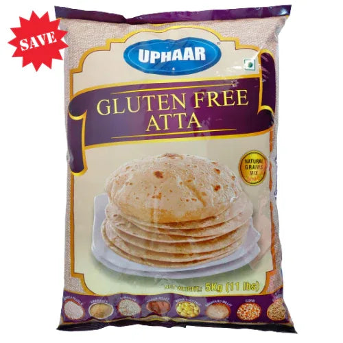 Uphaar Gluten Free Atta / Gluten Free Flour 5Kg | Smart Choice, High Quality & Easy Digest | Perfect for Baking & Everyday Cooking | South Africa | India Bazaar
